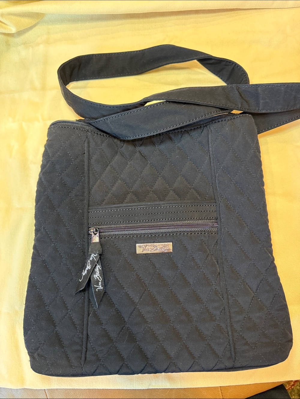 Vera Bradley Quilted Black Crossbody Purse